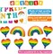 Pride Month Decorations Kit - Banner, Heart Balloons Party Supplies